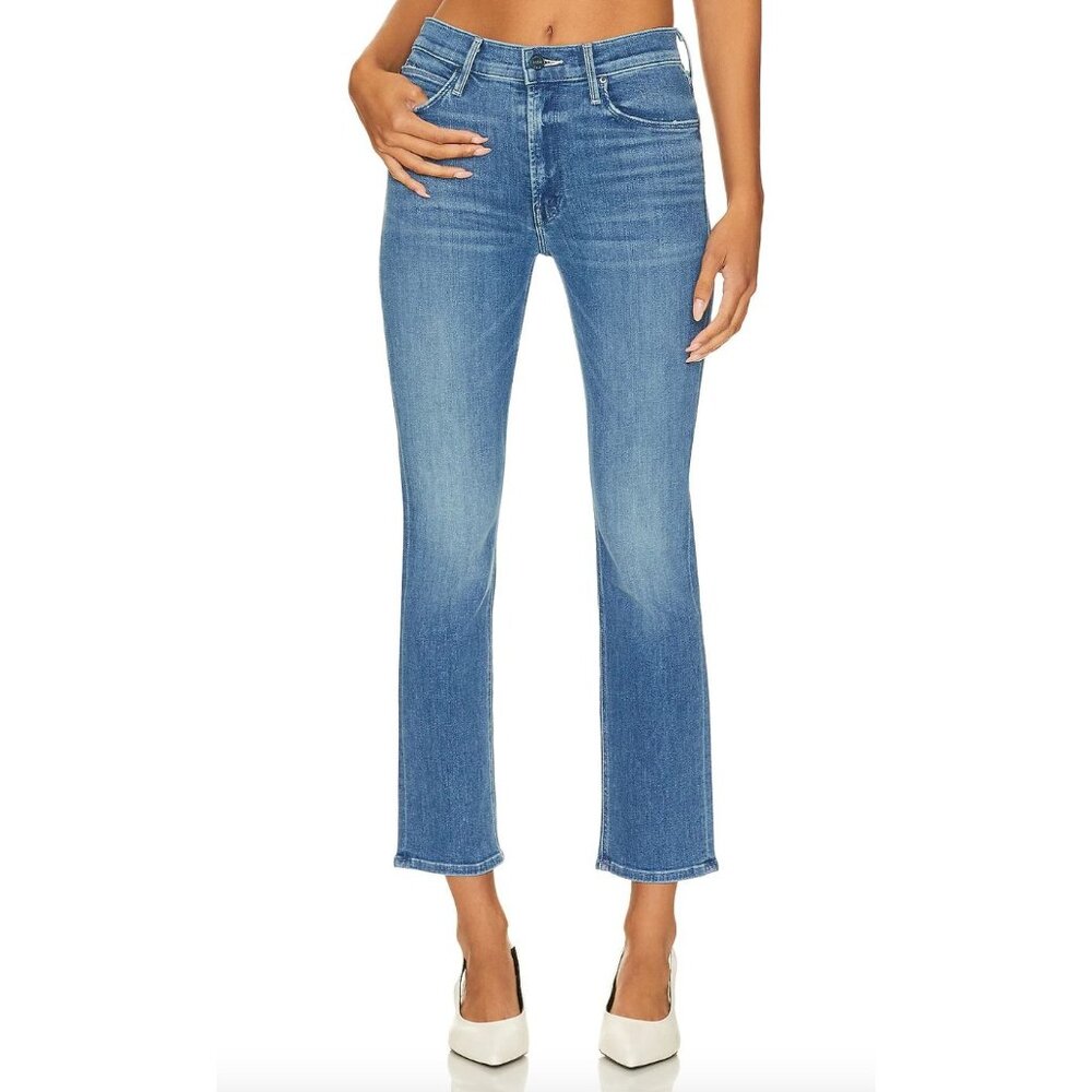 Mother The Mid Rise Dazzler Ankle Jeans Size 28 in Wish on a Star